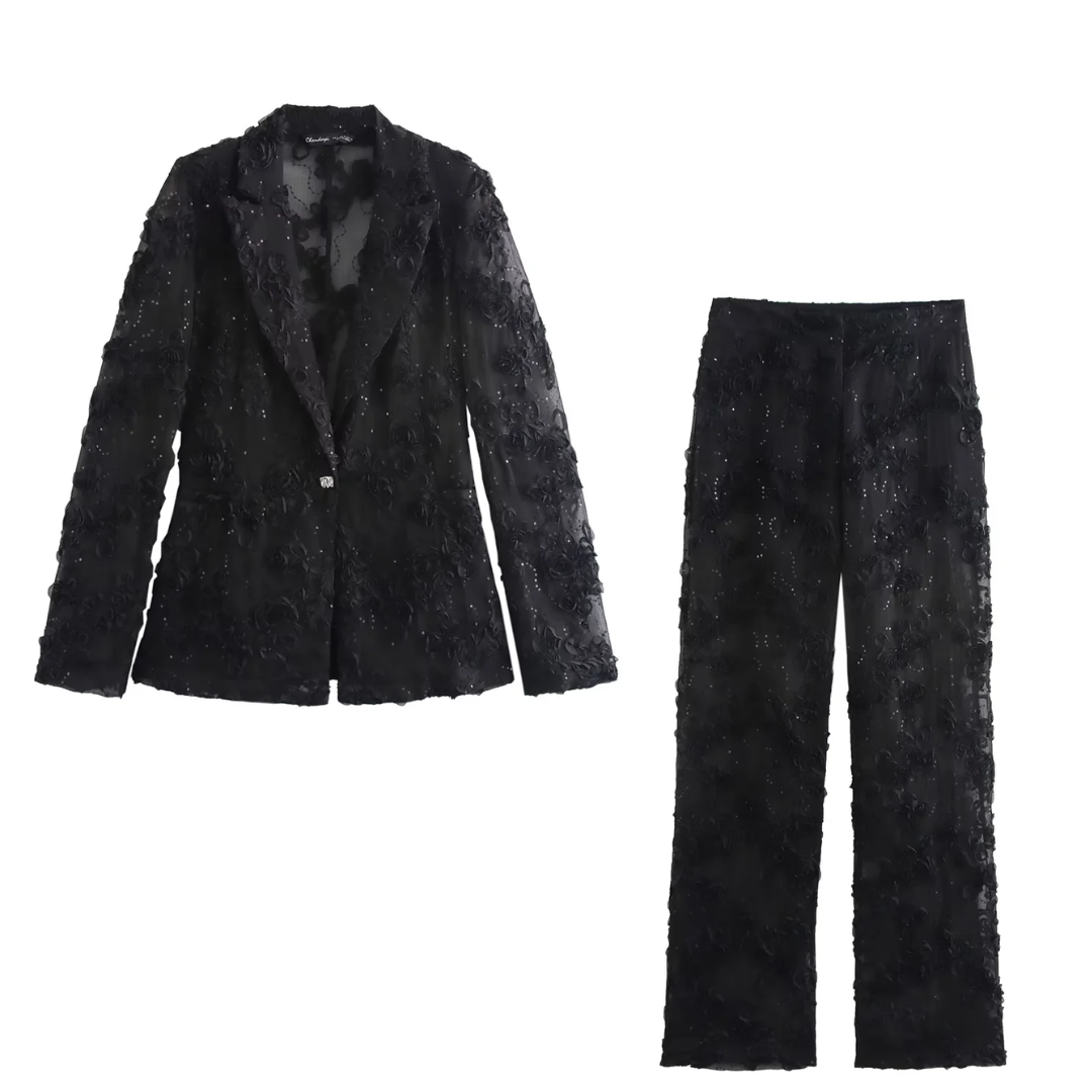 Luxuriöses schwarzes Set