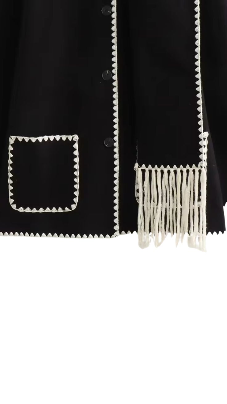 Chic Contrast Cardigan