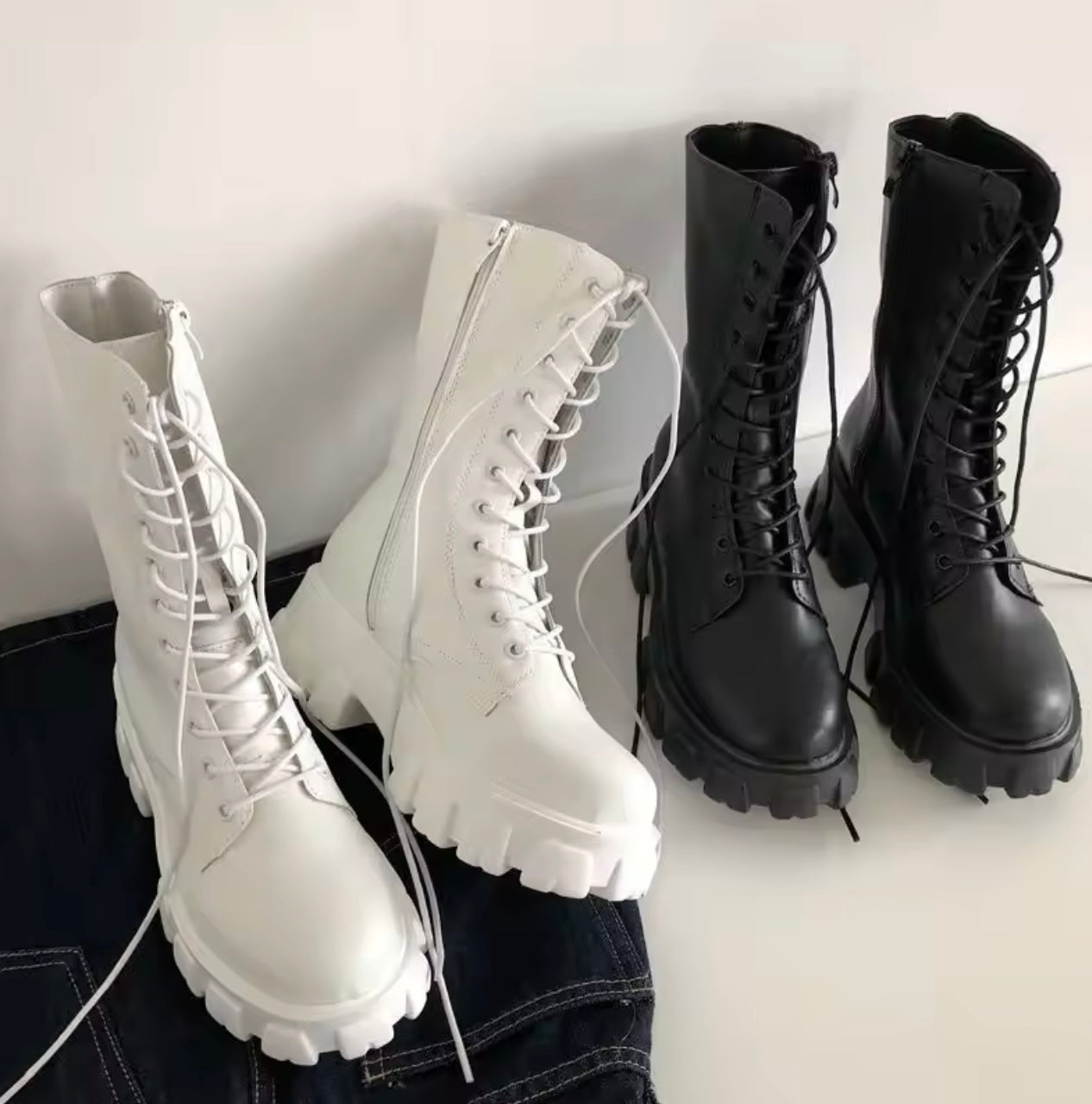 Stiefel mit Plateau