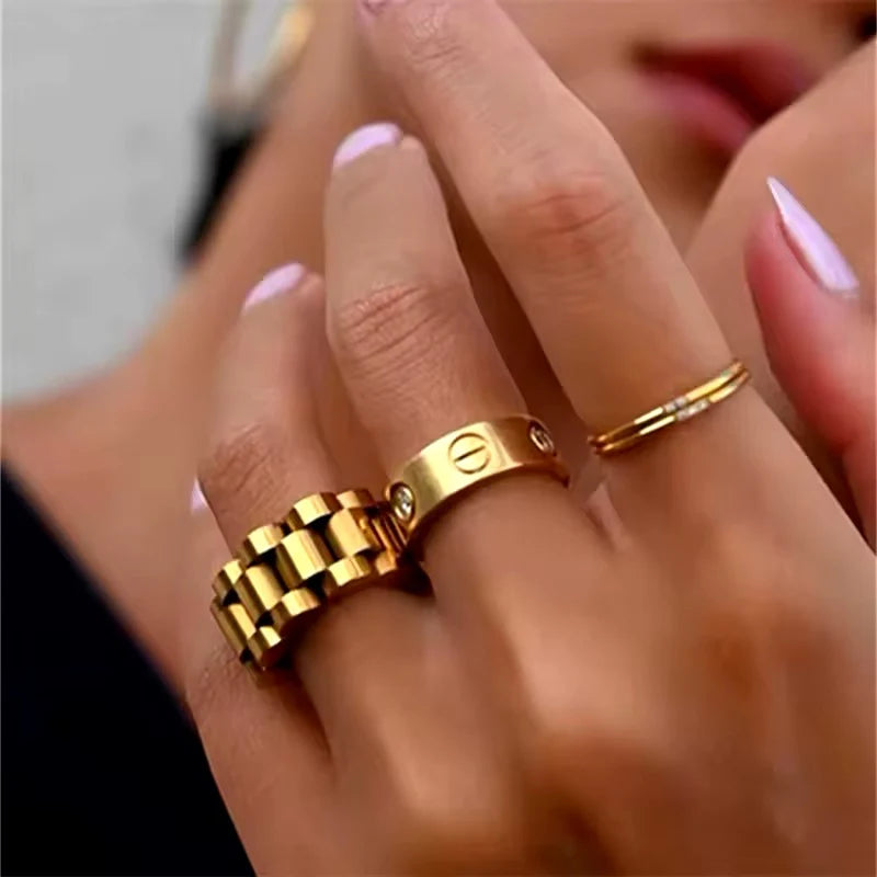 Gliederketten Ring