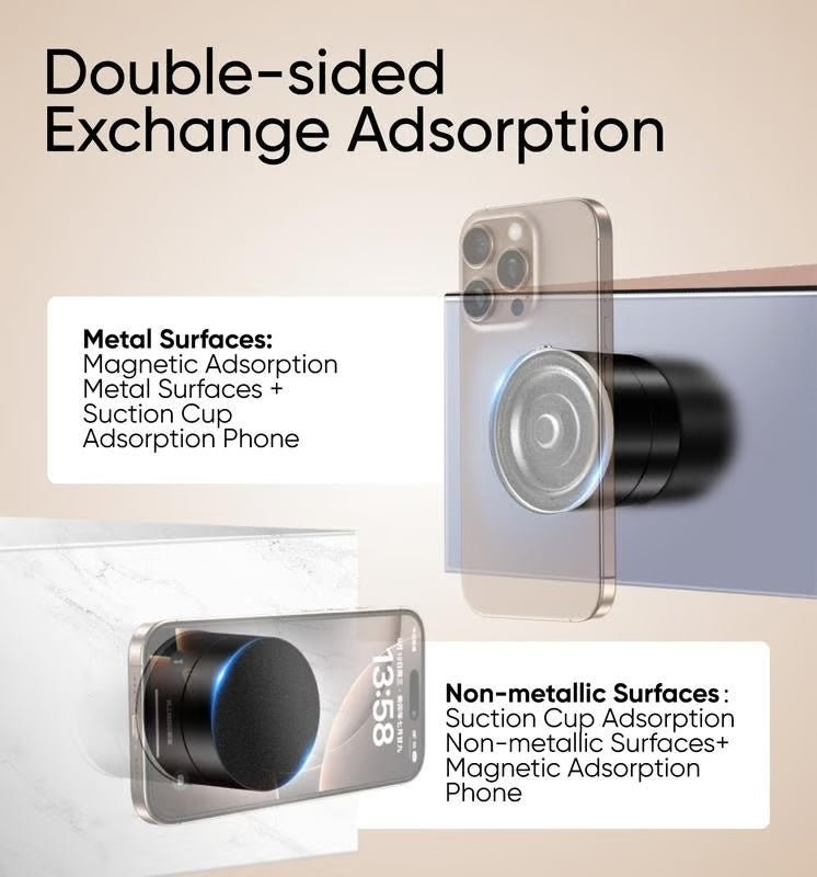 Magnetischer Handyhalter mit Saugnapf – 360° drehbar, faltbar & extra starke Magnetkraft