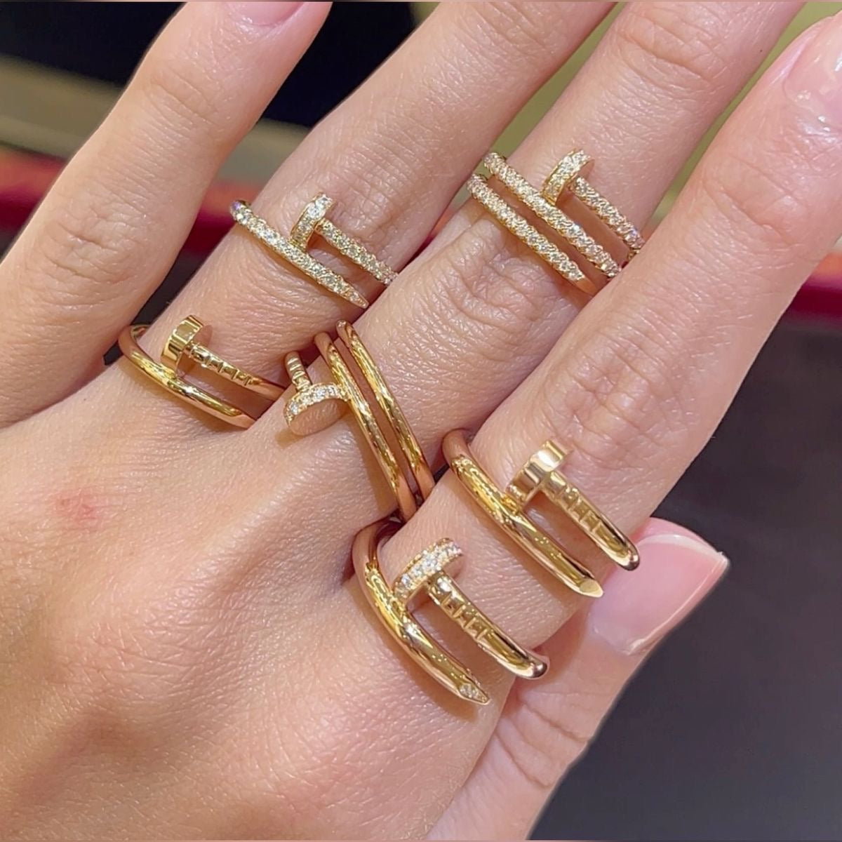 Gold Zirconia Ring
