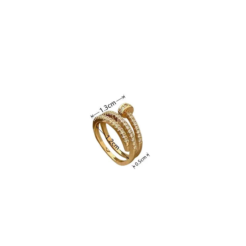Gold Zirconia Ring