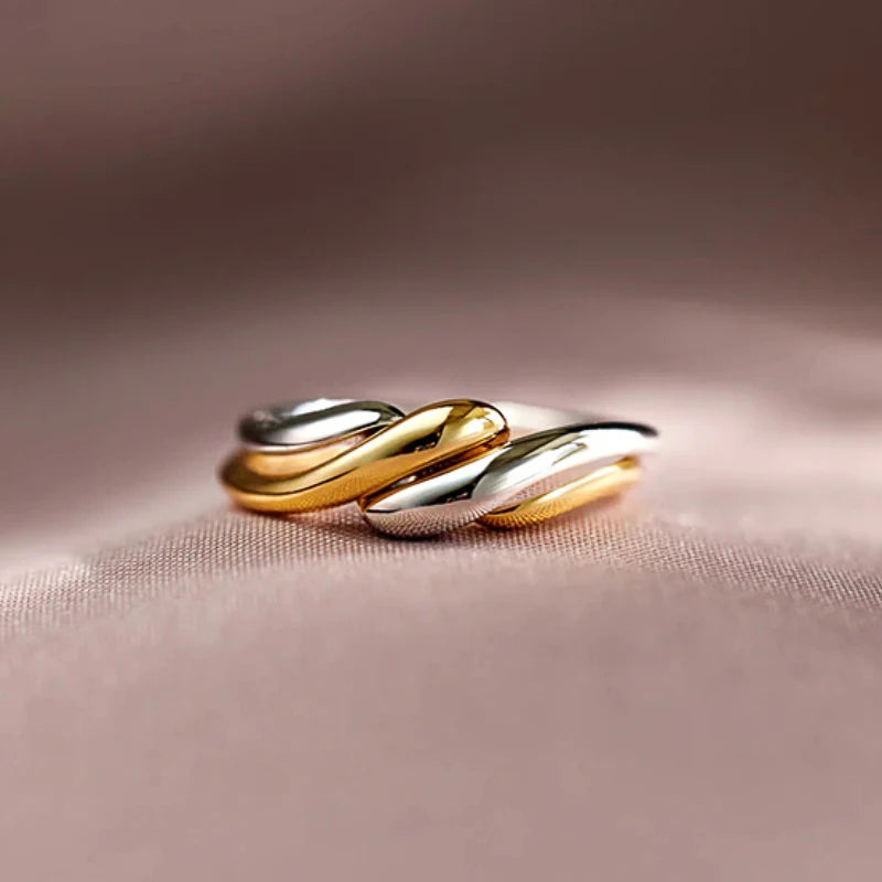 Two-Tone Twist Ring