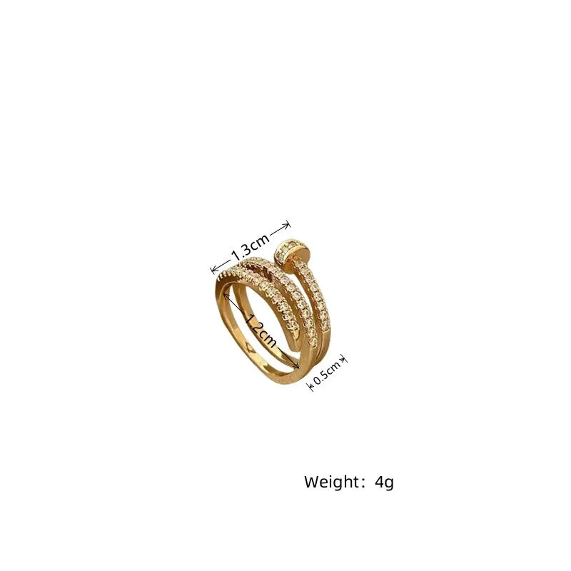 Gold Zirconia Ring