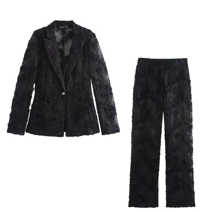 Luxuriöses schwarzes Set