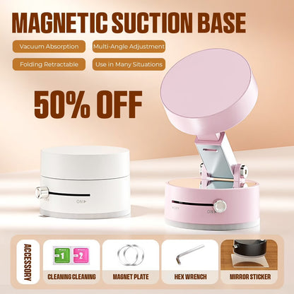Magnetischer Handyhalter mit Saugnapf – 360° drehbar, faltbar & extra starke Magnetkraft
