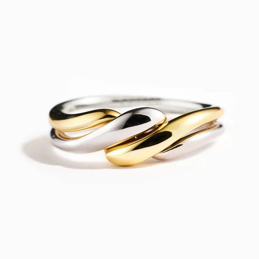 Two-Tone Twist Ring
