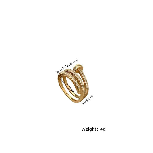 Gold Zirconia Ring